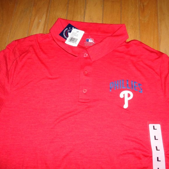 Philadelphia Phillies MLB Genuine Merchandise Polo Golf Shirt - Size Large - Picture 2 of 6